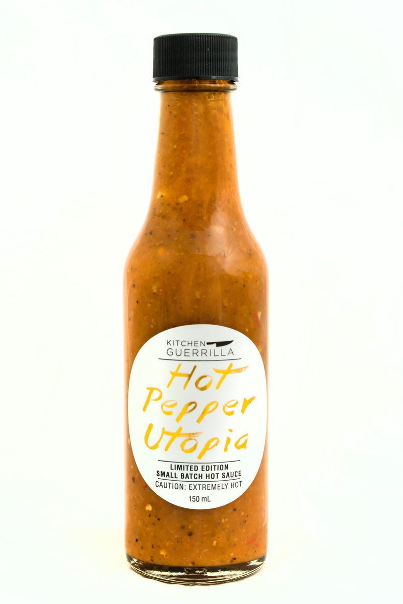 Hot Pepper Utopia Hot Sauce - Kitchen Guerrilla